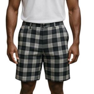 PGA Golf Tour Shorts in Gray Plaid Men’s Size 36